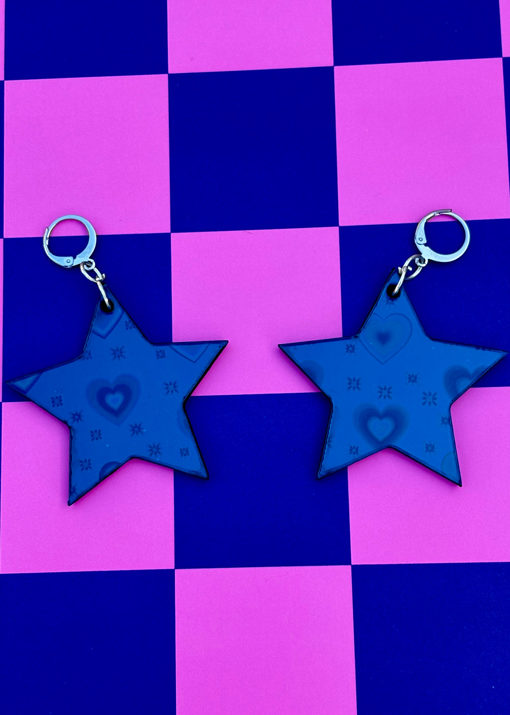 Iridescent Star Earrings