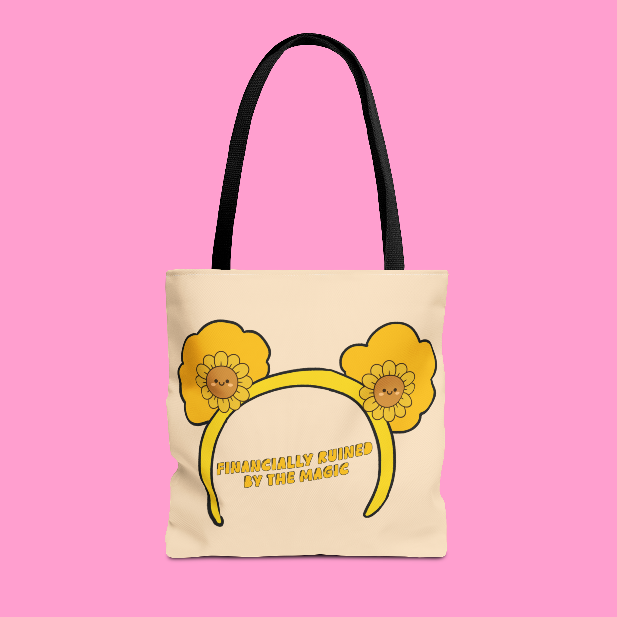 FINANCIALLY RUINED BY THE MAGIC tote bag