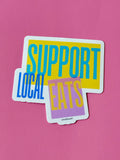 Support Local Eats Waterproof Sticker