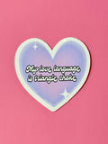 My love language is triangle choke Waterproof Sticker