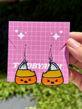 Candy Corn Earrings