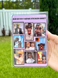 Bad Bunny Meme Sticker Sheet