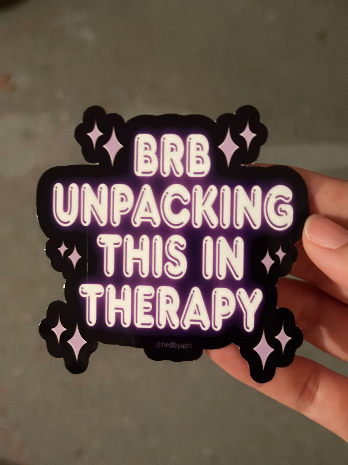 BRB Unpacking Waterproof Sticker