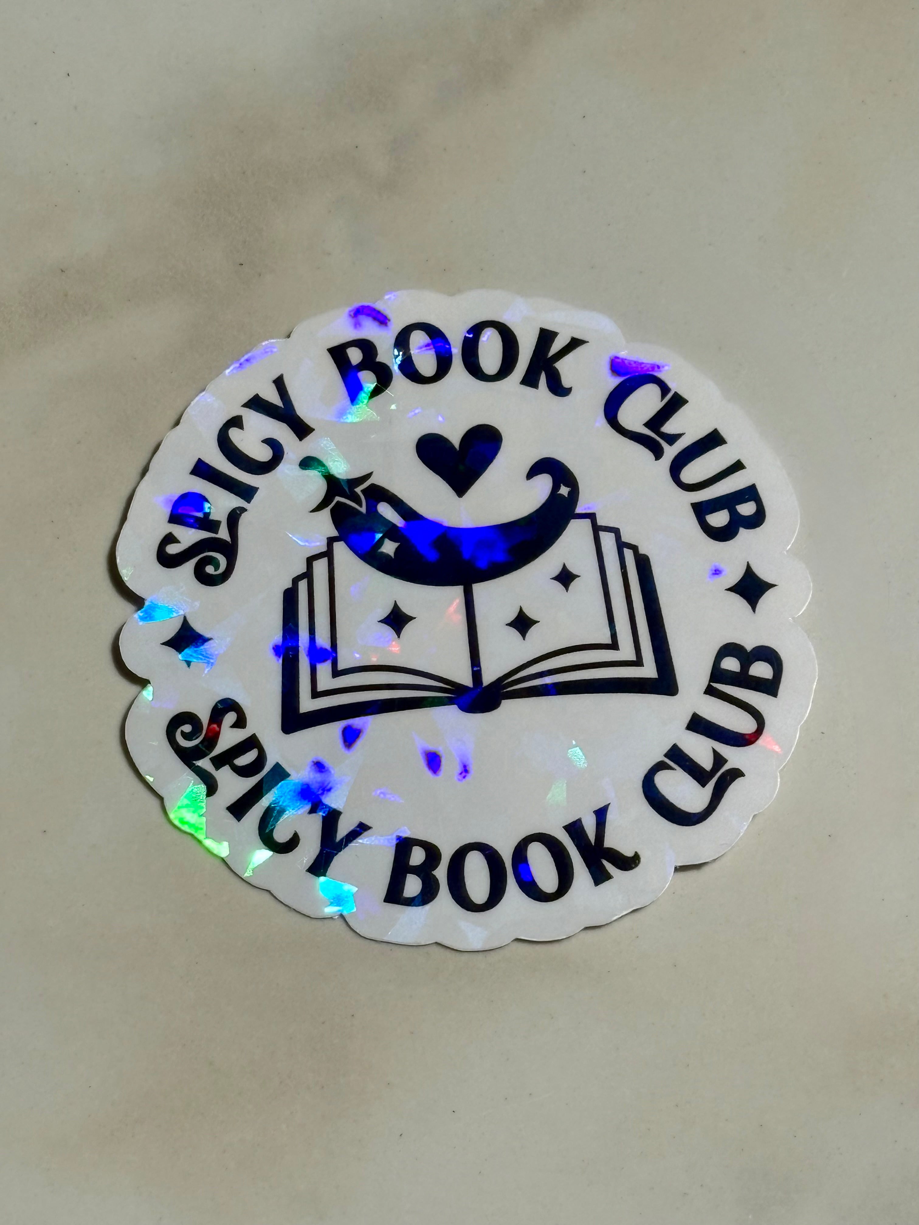 Spicy Book Club Waterproof Sticker