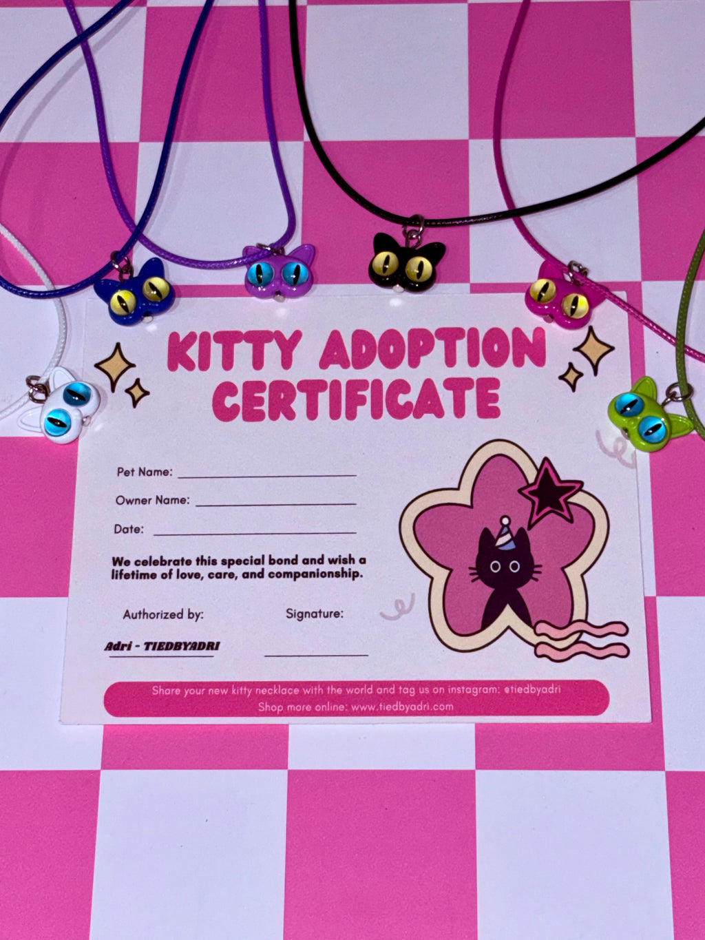 Kitty Necklace + Certificate