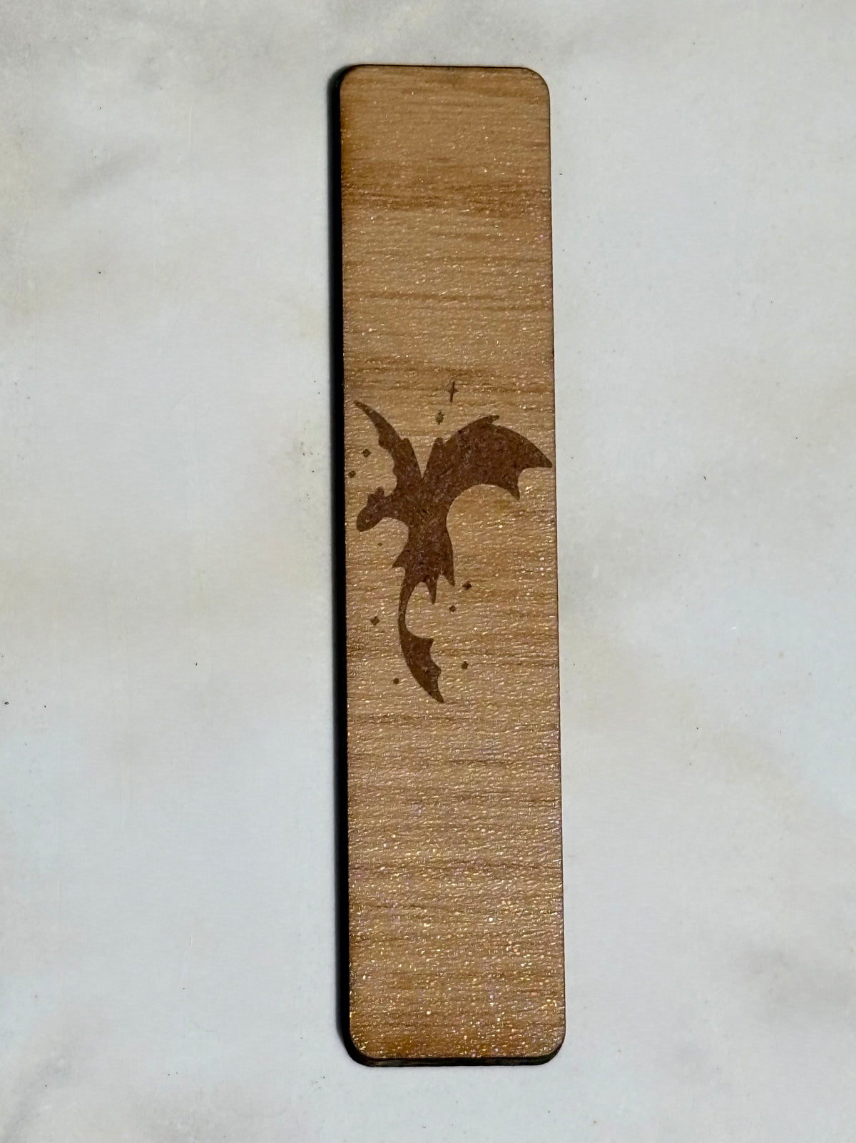 Dragon wooden bookmark