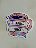Reading Juice Waterproof Sticker