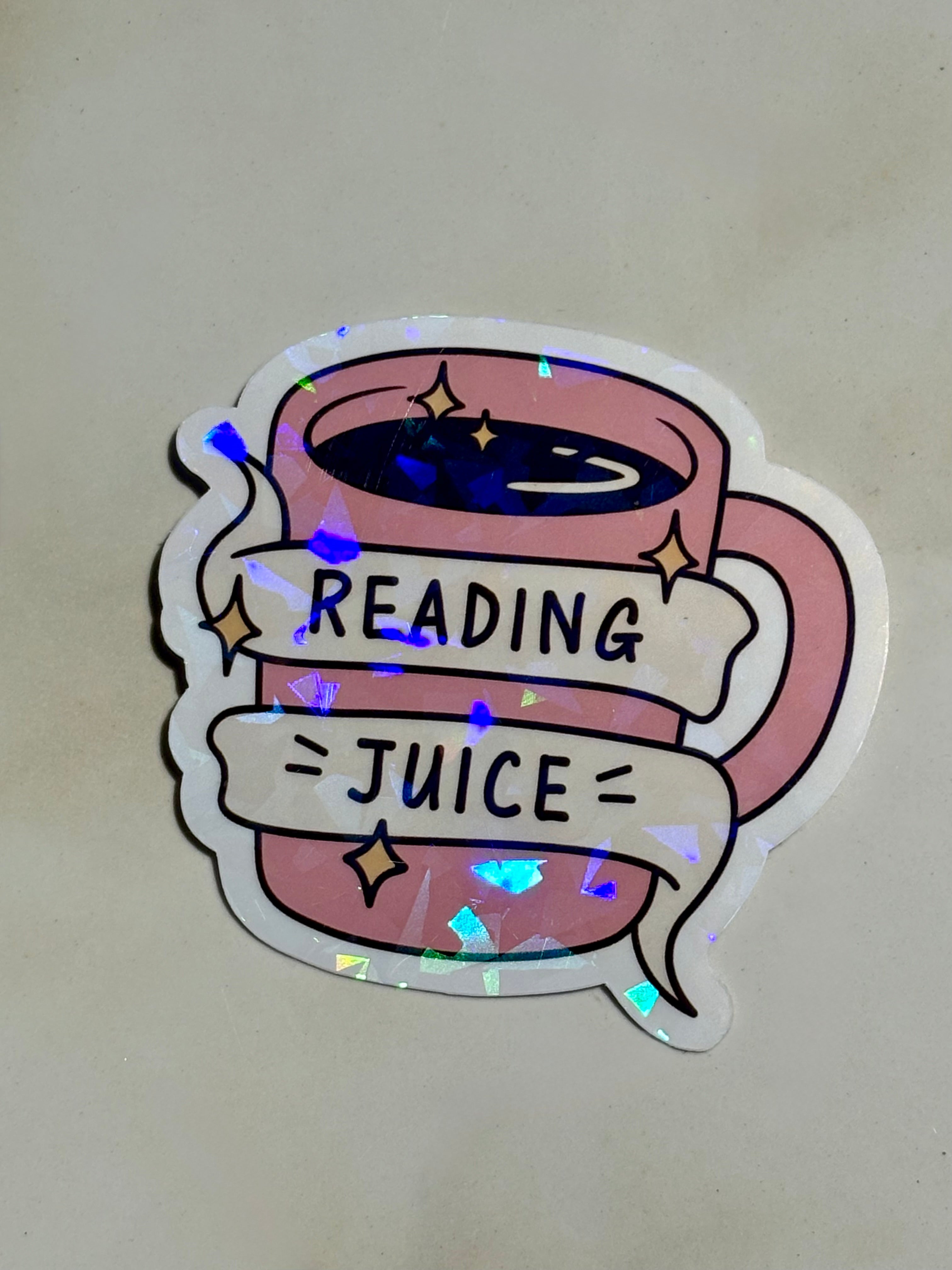 Reading Juice Waterproof Sticker