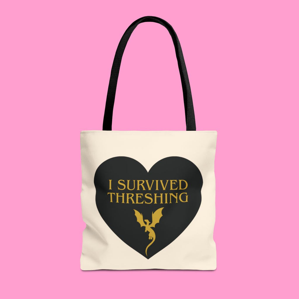 I SURVIVED THRESHING tote bag
