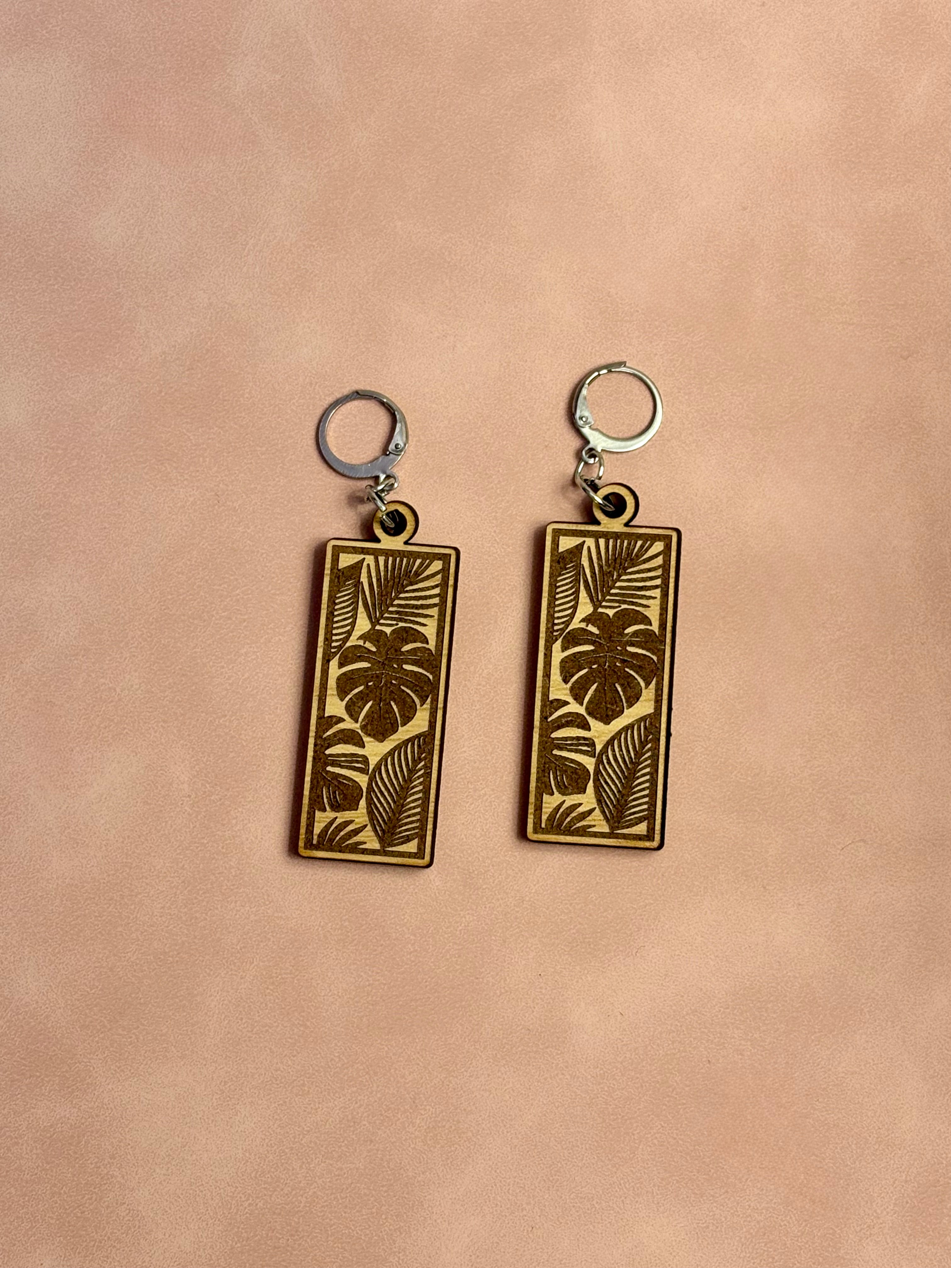 Monstera Dream Drop Earrings