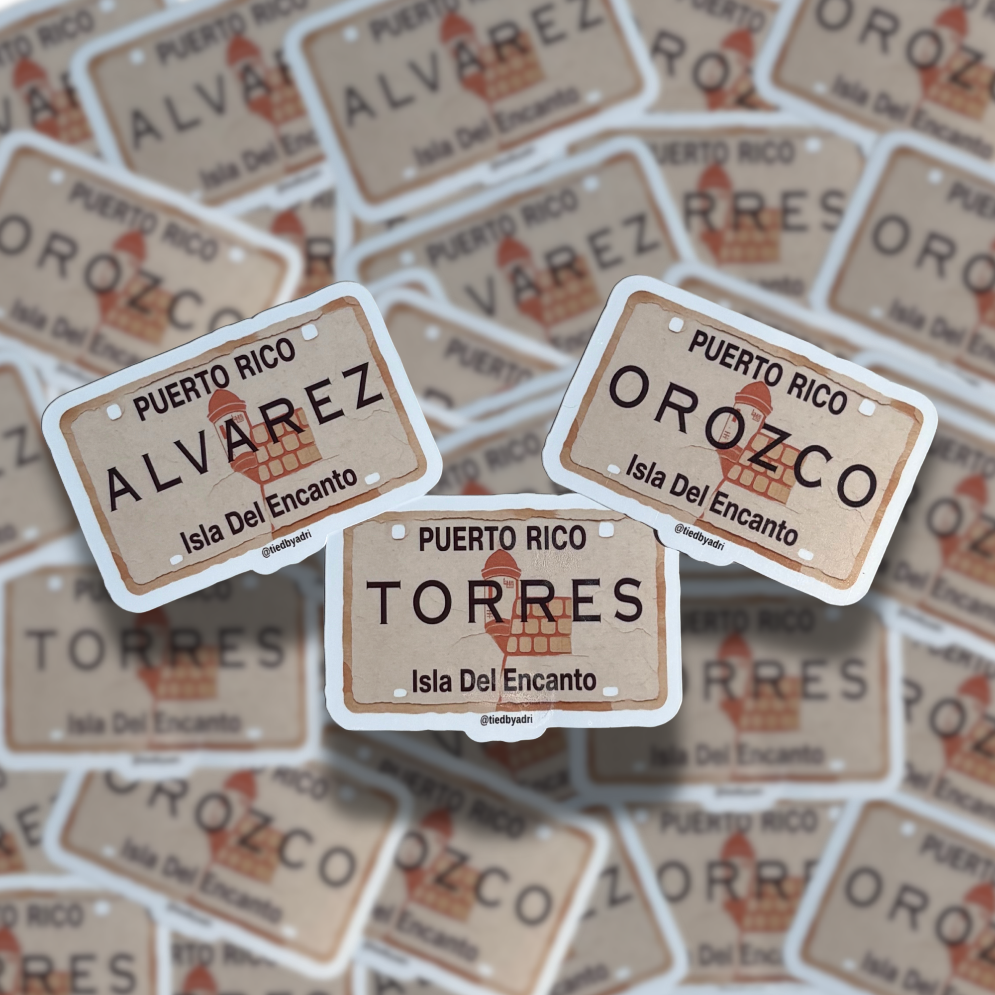 Custom Puerto Rico License Plate - Waterproof Sticker