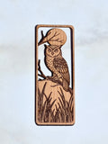 Owl wooden bookmark