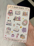 Book Lovers Sticker Sheet