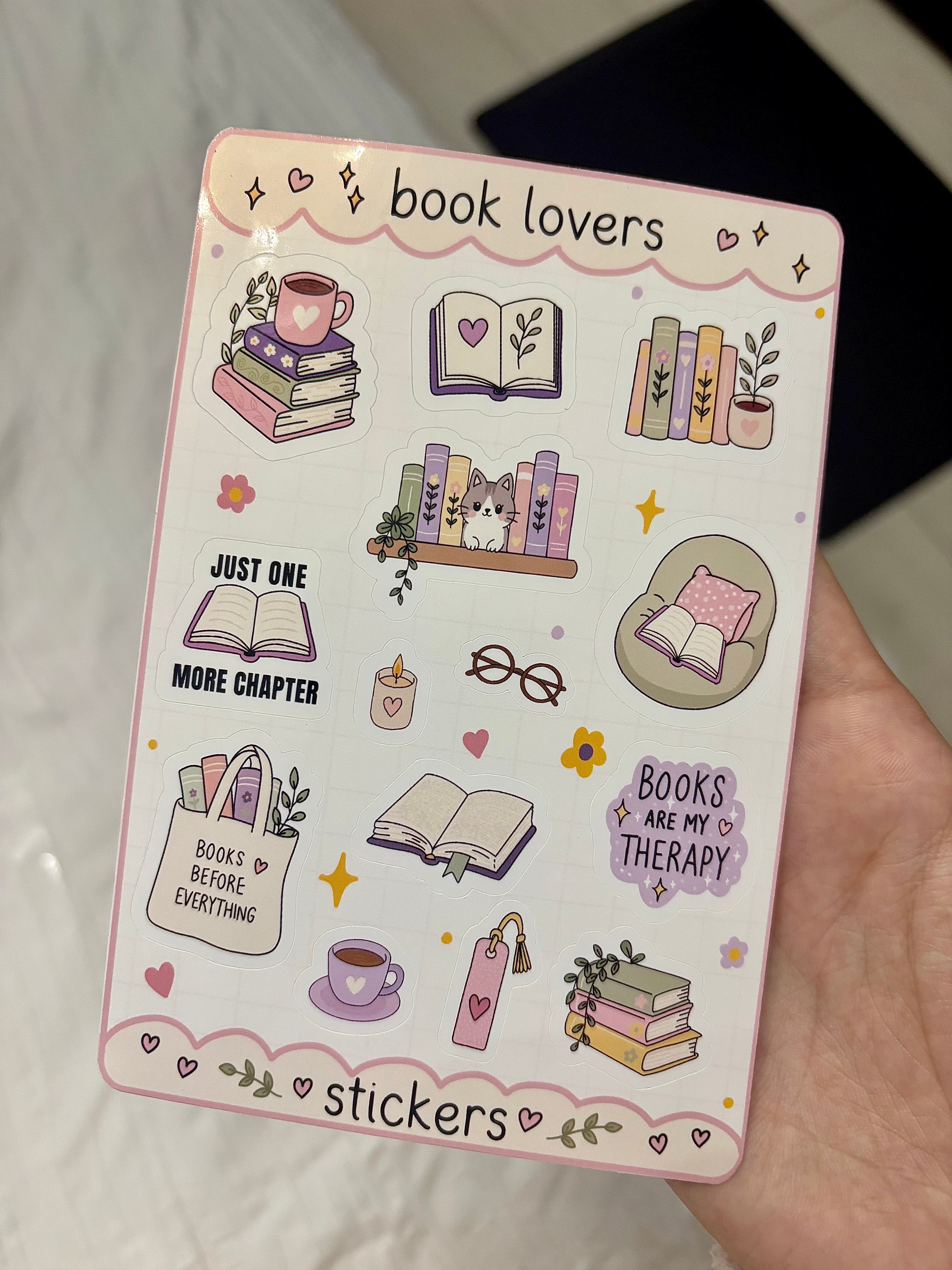 Book Lovers Sticker Sheet