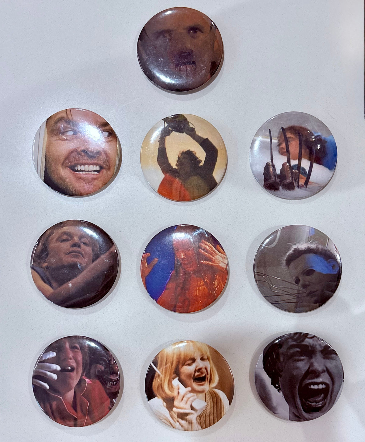 Horror Movie Buttons