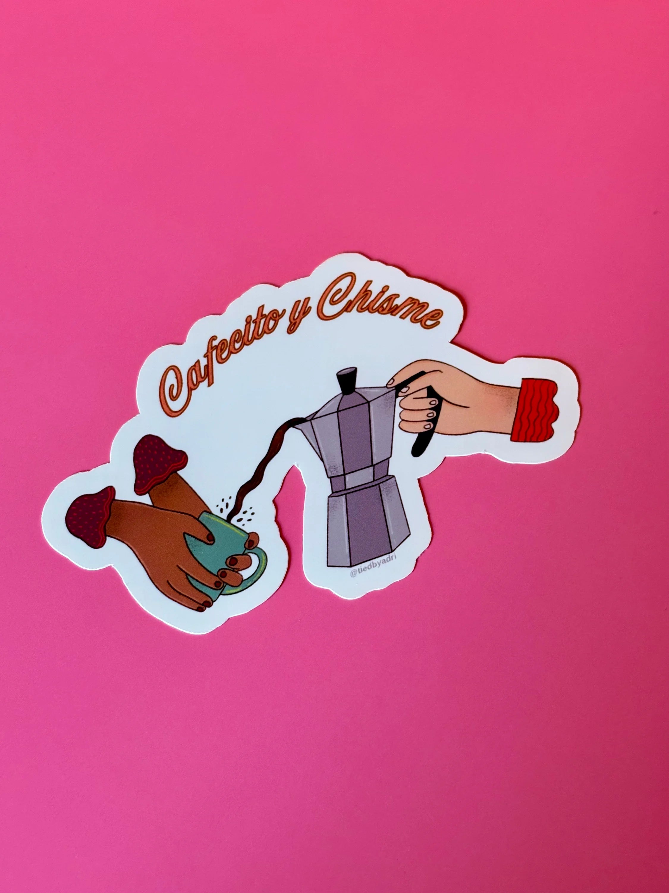 Cafecito y Chisme Sticker