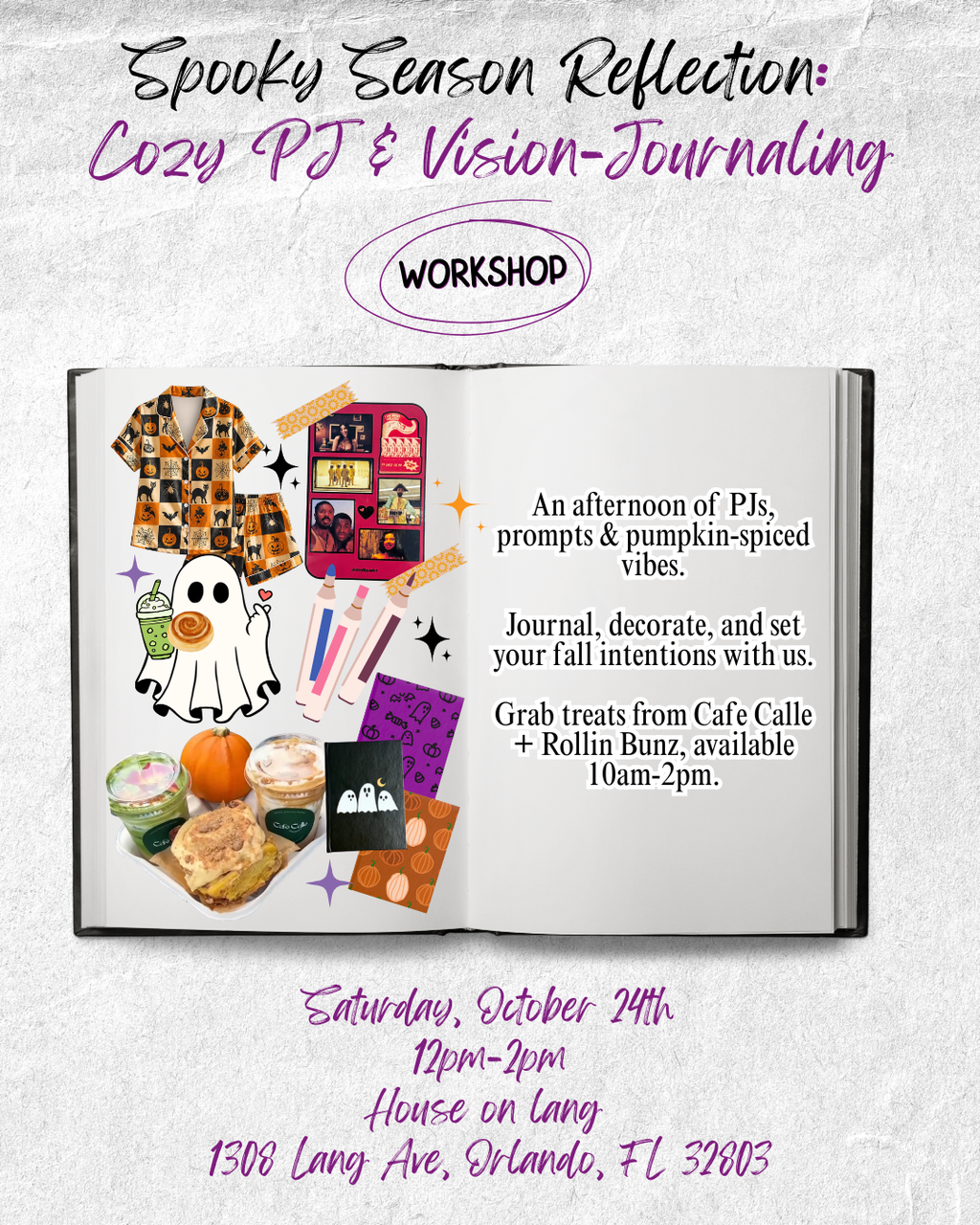 Spooky Season Reflection: Cozy PJ & Vision-Journaling Workshop