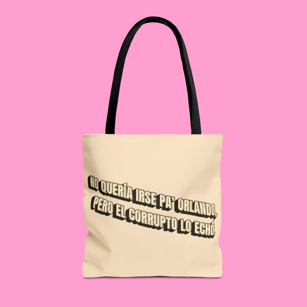 NO QUERÍA IRSE PA ORLANDO tote bag