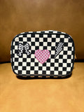 Checkered Club Canvas Pouch