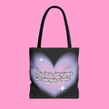 MY LOVE LANGUAGE IS TRIANGLE CHOKE tote bag
