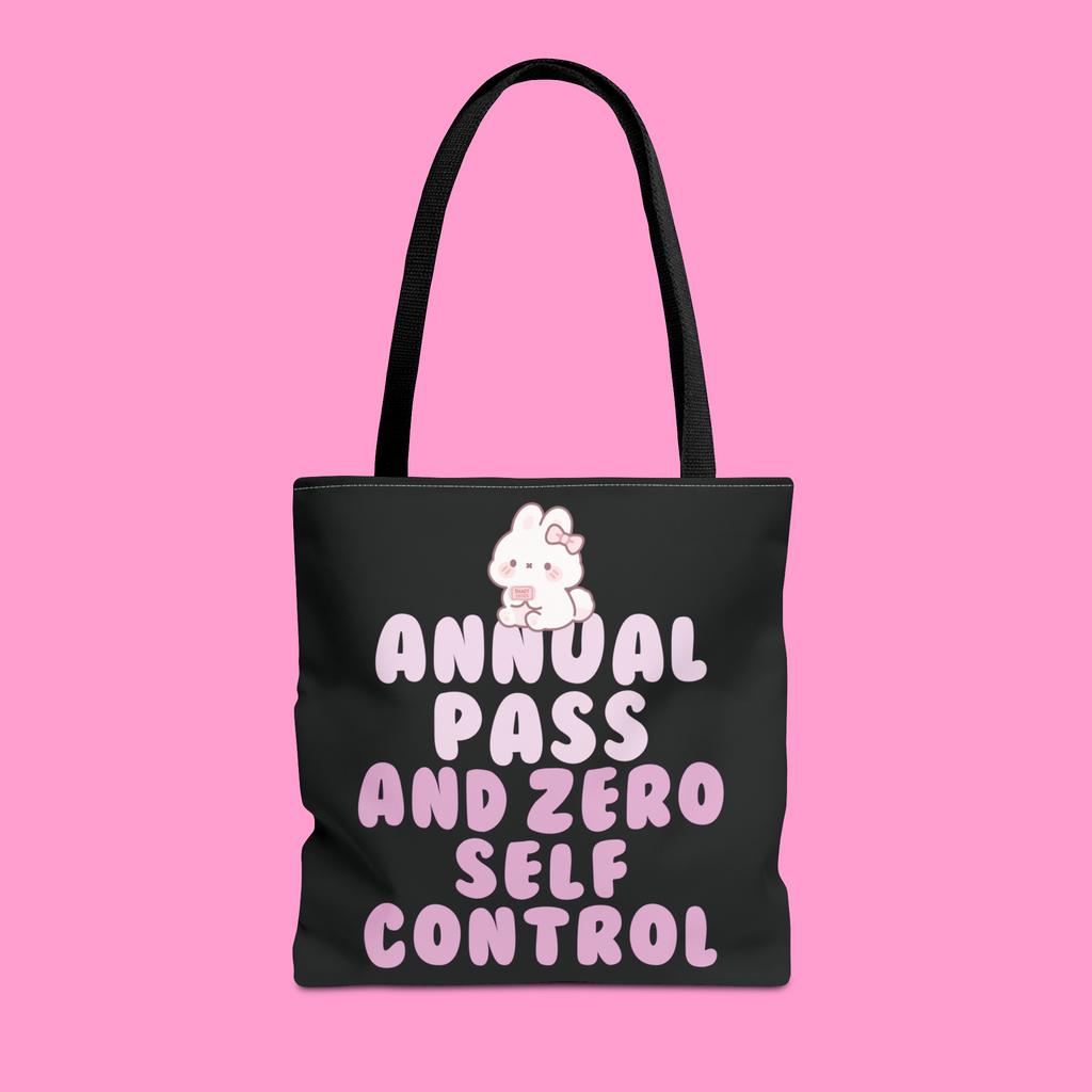 ANNUAL PASS & ZERO SELF CONTROL tote bag