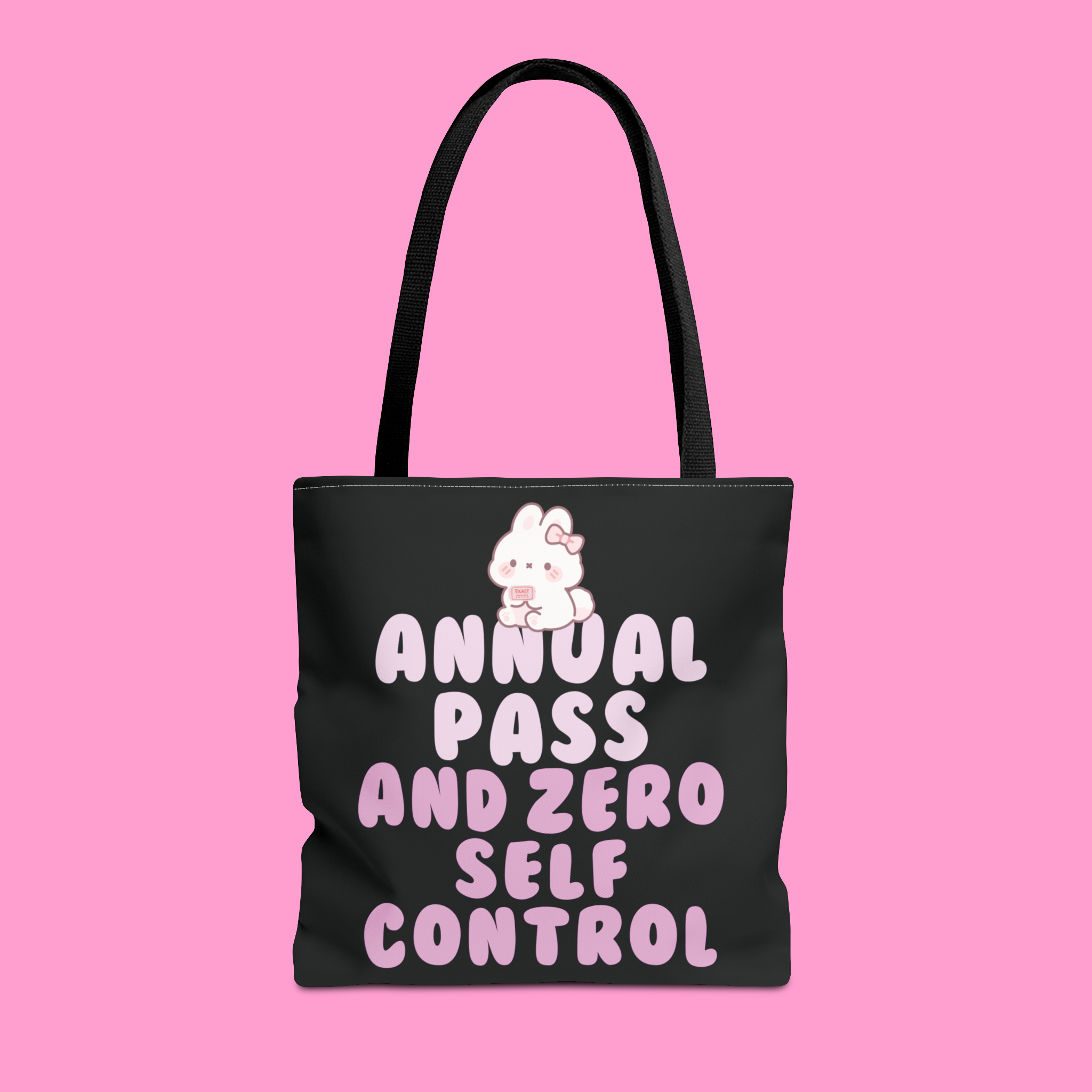 ANNUAL PASS & ZERO SELF CONTROL tote bag